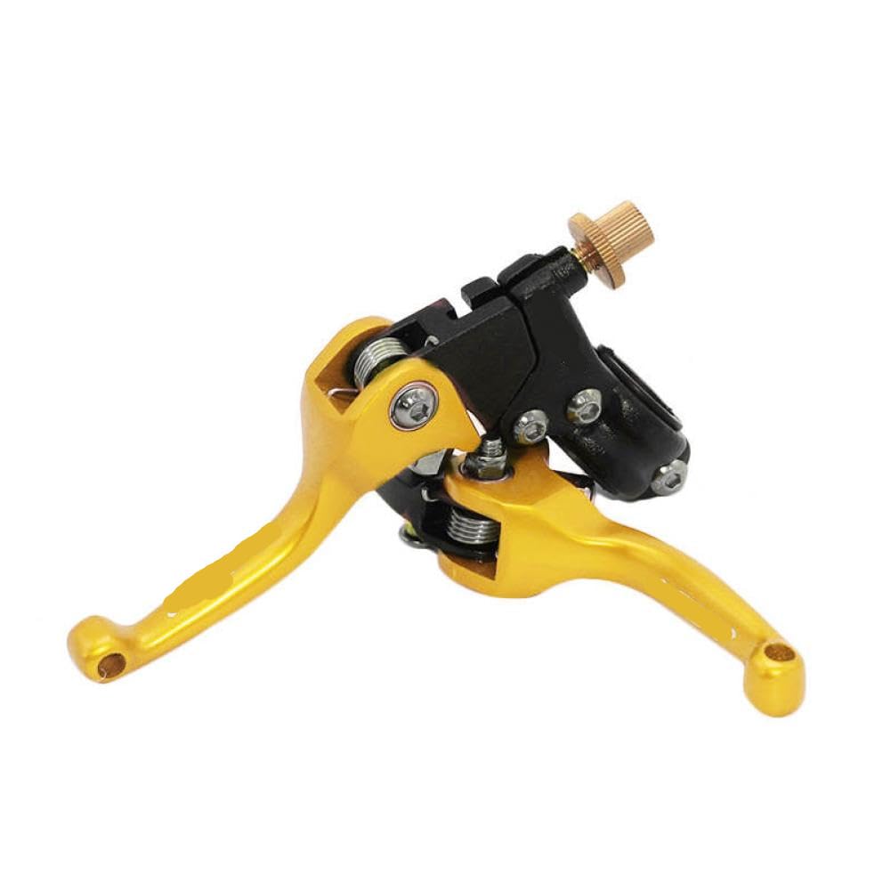 Vortexlumen Golden Universal Motorcycle Brake Handle Clutch 7/8 Inch 22Mm Levers Dropshipping Compatible With Automotive Motorcycle Parts Crf Klx Motocross Atv(Golden)