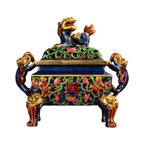 Brûleur d'encens en émail TUSUOD pour collection en bronze antique - 2