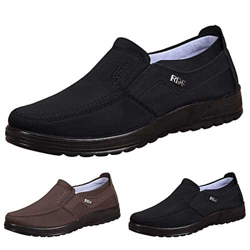Generic Fashion All Season Men Casual Shoes Flat Bottoms Non Slip Uppers Solid Color Comfortable Comfortable Men Shoes Casual, 102