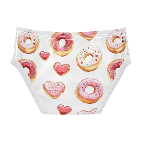 Wusikd Doughnuts Boys' Underwear Cotton Hearts Boys Briefs Soft Toddler Underwear 2T2