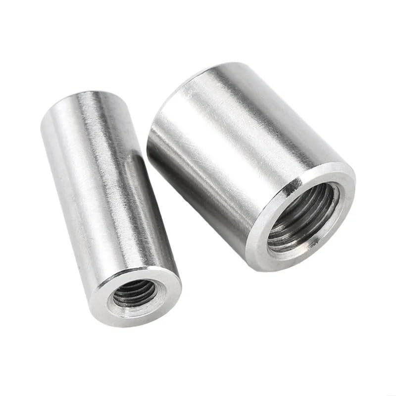 Round Coupling Nuts, 304 Stainless Steel Fine Thread Round Nut Multiple Sizes(M16x1.0x40xS24(1pcs))