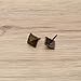 The Lord of the Tools 40PCS Upholstery Nails Tacks Cyan Bronze Furniture Decorative Square Rivet Studs Pins Metal Staples Fasteners for Sofa Bed Wooden Door Decor