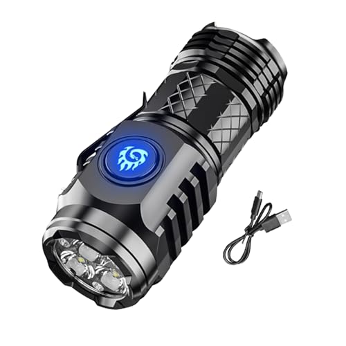 Mini Lampe Poche 3 Yeux LED Rechargeable
