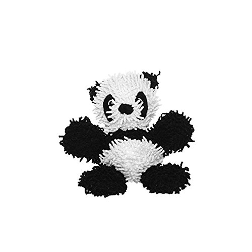 MIGHTY- Microfiber Ball Panda-Junior– Made with Squeaker Balls and Minimal Stuffing. Strong & Tough. Interactive Play Dog Toy. Machine Washable & Floats