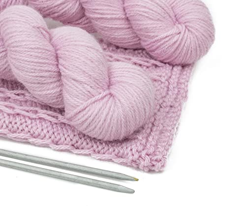 Image of Wool Pastel Color Acrylic Hand Knitting Yarn (Periwinkle Purple) (Hanks-150Gms)
