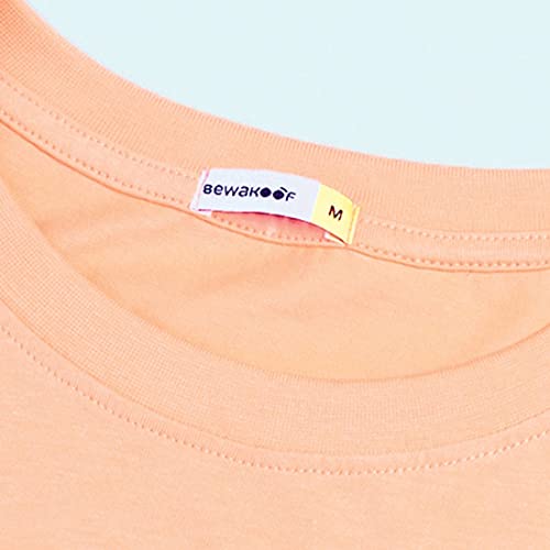 Image of Bewakoof Men's Graphic Printed Regular Fit Half Sleeve Round Neck Cotton T-Shirt