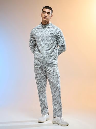 Image of TECHNOSPORT Men's Slim Fit Printed Regular Jacket With TS Flexi, SPF50+, Quick Dry for Regular Use