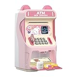 Geldautomat - Mit Musik Gesichtserkennung Simuliertem Kartensteckplatz | Geldautomat Kinder Sicherheitsbank | Für Vorschullernen Mädchen Ab 3 Jahren Zuhause Geburtstag Weihnachten Feiertag