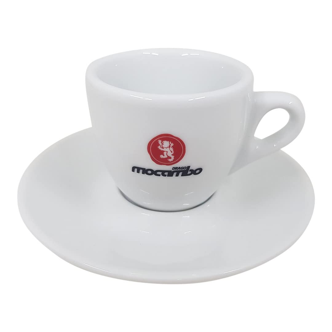 Drago Mocambo Caffe Espressotassen mit Unterteller - 6 Stück