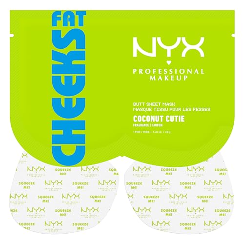 NYX PROFESSIONAL MAKEUP Fat Oil Fat Cheeks Butt Mask, Softening and Smoothing Body Care Sheet Mask For Supple Skin, Coconut Cutie Scent, Vegan & Cruelty-Free - image 1