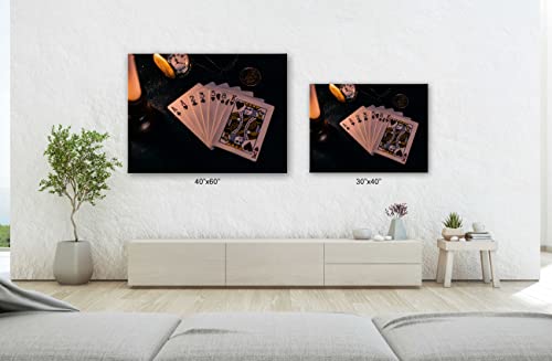 Spiritualhands Canvas Art Video Game Room Decor For Adults, Board Game Wall Decor Video Game Posters, Gamer Room Decor For Boys Bedroom, Game Tile Wall Art For Basement Game Room Decor (Game Room Cards, 40" X 60" - Ready To Hang) #TOP6
