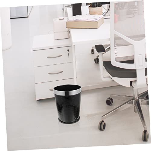 Caneca de basura rectangular negra Happyyami miniatura 2