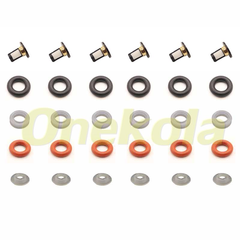 Fuel Injector Service Repair Kit Filters O Rings Seals Grommets for Honda 2001-2014 GL1800 2002-2013 FSC600 16450-MCA-013 - (Color: 20 Piece Set)