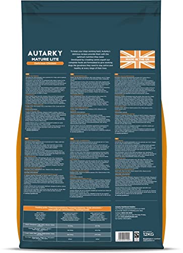 Autarky Hypoallergenic Mature Lite Delicious Chicken Dry Dog Food for Senior Dogs, 12 kg - Image 3