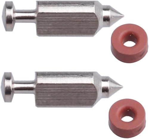 SAOIGEJUA (Pack of 2) 398188 Carburetor Float Valve Needle Seat Kit for Brriggs Stratton 281144 398183 490937 498261 Lawn Mower Engine
