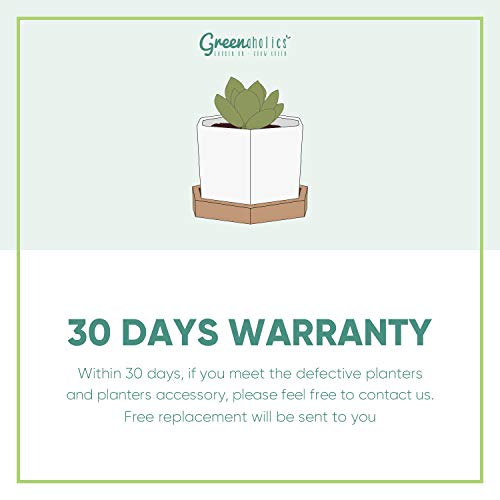 Greenaholics Ceramic Flower Pots - 6 Inch + 5 Inch Planters With Drainage Holes For Succulent Herb Indoor Decoration - Blue, Set Of 2 #TOP7