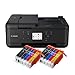 IC-Office TR7650 Farbtintenstrahl Multifunktionsdrucker 4-in-1 (Drucken, Kopieren, Scannen, Faxen, ADF, WLAN, AirPrint) schwarz + 10 XXL Tintenpatronen