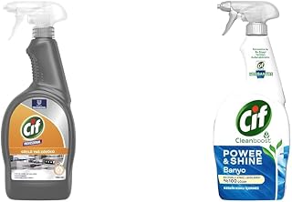 Cif Profesyonel Güçlü Yağ Çözücü Sprey 750 ml 1 Cif Power Shine Cleanboost Sprey Temizleyici Banyo İçin Temizleyici ve Kireç Çözücü 750 ML 3, Banyo İçin Temizleyici ve Kireç Çözücü 750 ML(3) ile