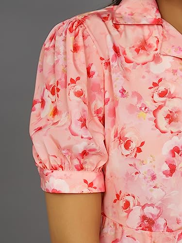 Image of Ravaiyaa - Attitude is everything Womens Soft Crepe Silk Casual Dress Summer Floral Printed Dress Ladies Tank Midi Sundress