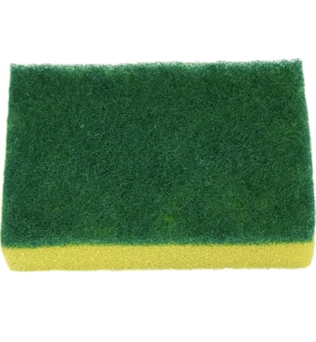 Image of Heavy Duty Scrub Sponge, Kitchen, Cleaning Scrub, Stink-Free, Effortless Cleaning Eco Scrub Pads for Dishes,Pots,Pans All at Once, 8 Count