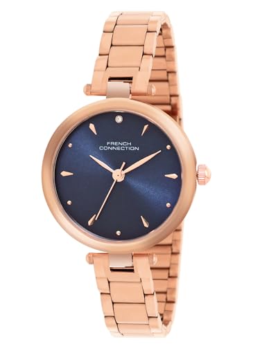 French Connection Analog Blue Dial Womens Watch-FCN0103URGM (B0D8L8717Y) Amazon Price History, Amazon Price Tracker