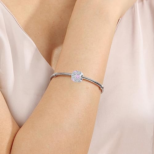 Mouse Animal Cartoon Charm Birthstone Bead for Pandora Bracelet Necklace4