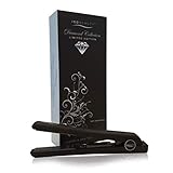 ISO Beauty Diamond Collection Ceramic Flat Iron, Black