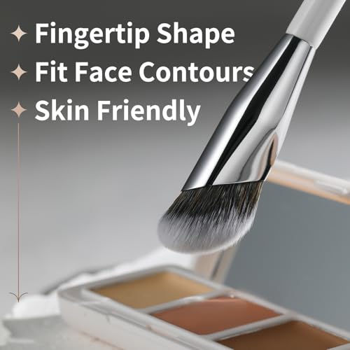 Albeaut Concealer Pinsel, Winkelpinsel für die Augenpartie, kleiner Foundation Präzisionspinsel für Gesichts-Mischtechnik (193 Concealer Pinsel)