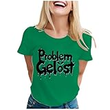 Camisetas de verano con texto en inglés "I Am Funny, verde, M