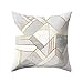 Produktbild ODJOY-FAN Geometrisch Polyester Kissenbezug Quadrat Sofakissenbezug Zuhause Kissen Cover Decoration Polster Abdeckung Kissen Fälle 45cmx45cm (G,1 PC)