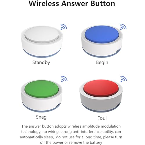 Gioco a quiz wireless con cicalini e telecomando per attività di gruppo interattive e giochi educativi