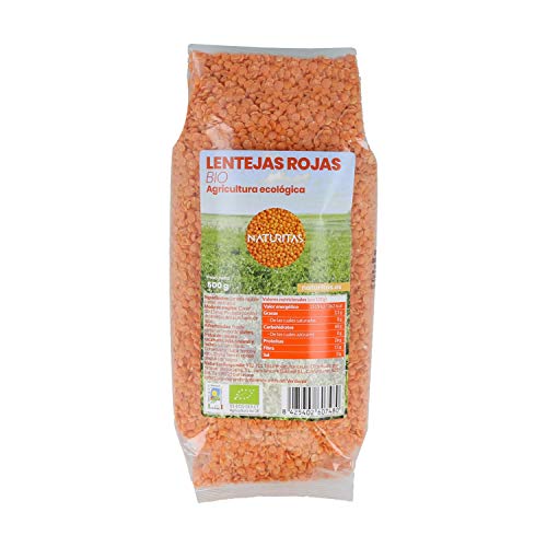 Lentejas Rojas 500 g bio Naturitas Essentials | Fuente de proteínas y carbohidratos