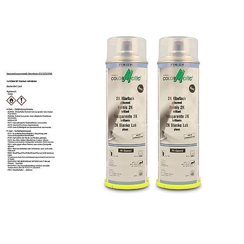 COLORMATIC 2x 500ml 2K Klarlack mit Härter