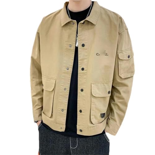 Veste de travail homme style coréen ample haut décontracté printemps