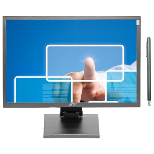 Monitor Touchscreen LED 22" Full HD 1080P 75Hz 5ms Sensível ao Toque com Caneta, Entradas VGA, HD e USB