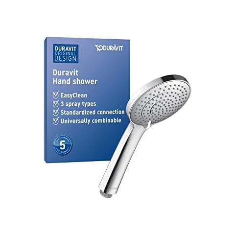 Duravit Handheld Shower Head with 3 Spray Types Cover