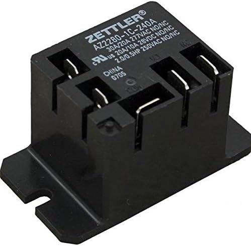 Zettler T91 Style Power Relay, SPDT, 240VAC Coil, 20A AZ2280-1C-240A