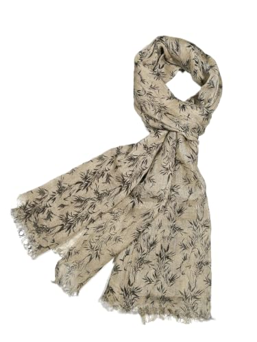Image of Shanlin Unisex Natural Color 100% Linen Scarves for Men and Women