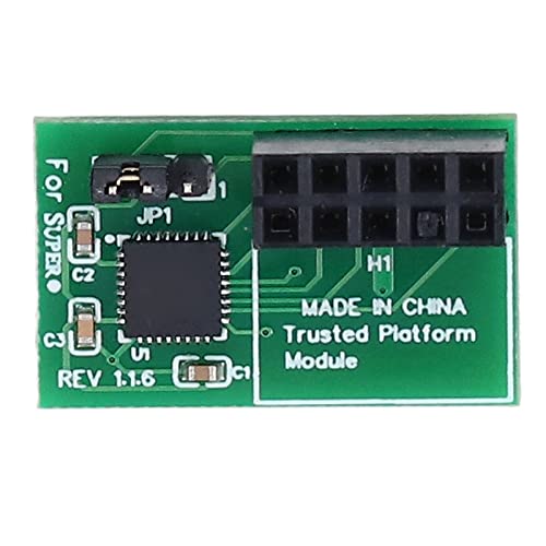 Compatible with SuperMicro Motherboard: 10 Pin SPI Interface Remote Card Encryption Security Module. Security Module for Hardware Key Storage and System Board Cryptographic