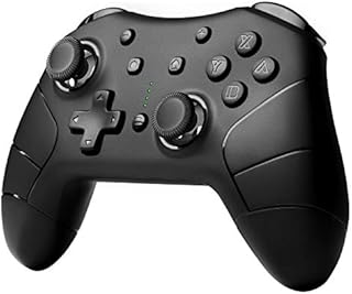 FUNLAB Switch Controller Compatible with Nintendo Switch/OLED/Lite Pro Controller,Wireless Switch Controller Support Rechargeable PC Gamepad/Turbo/Bluetooth/Gyro Axis - Black
