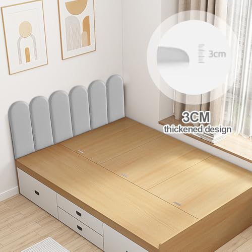 Paneles de pared 3D anticolisión: protección infantil acolchada y autoadhesiva gris 5