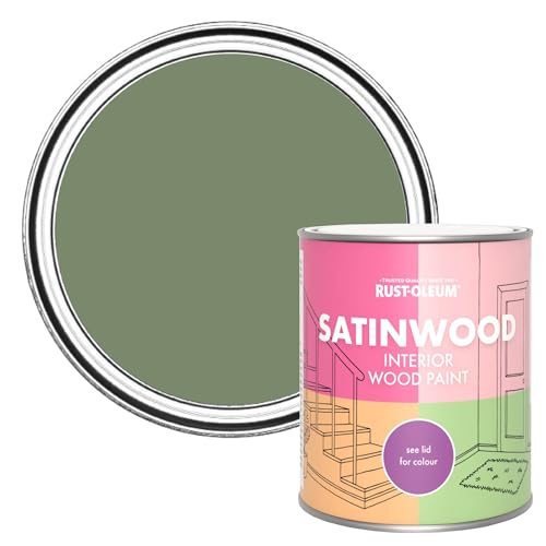 Rust-Oleum Green Satinwood Interior Wood Paint - All Green 750ml