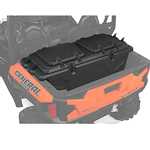 Polaris General Rear Cargo Storage Box for XP 1000 & XP 4 1000, Black, Waterproof, Easy Install, with Lock & Ride Technology, 3 Top Mount Doors, for UTV Storage Ideas, Gear, Tools, Clothing - 2881527
