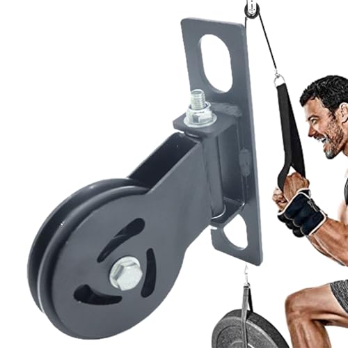 Gym Cable Pulley - Silent Bearing Pull Down Wheel | Detachable Rotation Traction, Heavy Duty Mute Swivel Fitness Pulley for Gym Equipment Replacement