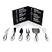 ICOSA Living Lunar 6-Piece Cheese Knife Set - Premium Stainless Steel Cheese Knives Collection - Charcuterie Board Accessories Gift Ready w/ 15 Festive Recipes