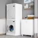 Negrari 6008ALKR Mobile Colonna Porta Lavatrice-Asciugatrice, Bianco, Standard