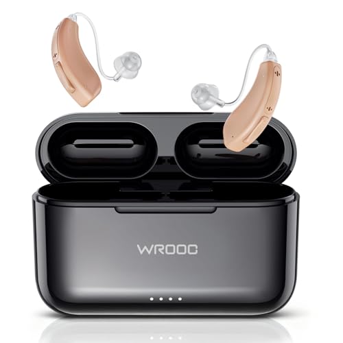 Wrooc Hearing Aids for Seniors Adults: Rechargeable OTC Hearing Aids for Noise-Cancelling, Clear...