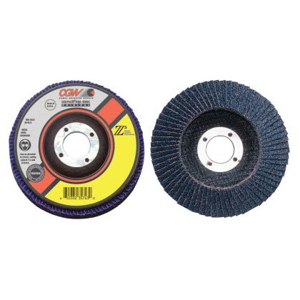 Flap Discs, Z3-100% Zirconia, Regular, 4 1/2,36 Grit,5/8 Arbor, 13,300 RPM,T27 (20 Pack)