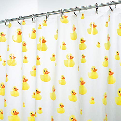 Buy iDesign PEVA Plastic Ducks Shower Curtain, PVCFree Waterproof