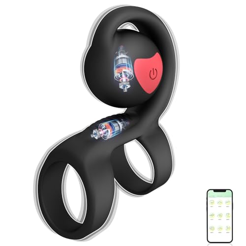 Anneau vibrant à 9 vitesses, accessoire érotique pour couples, anneau pour homme, jouet érotique pour couples, anneau de plaisir, anneau vibrant avec fonction de massage.